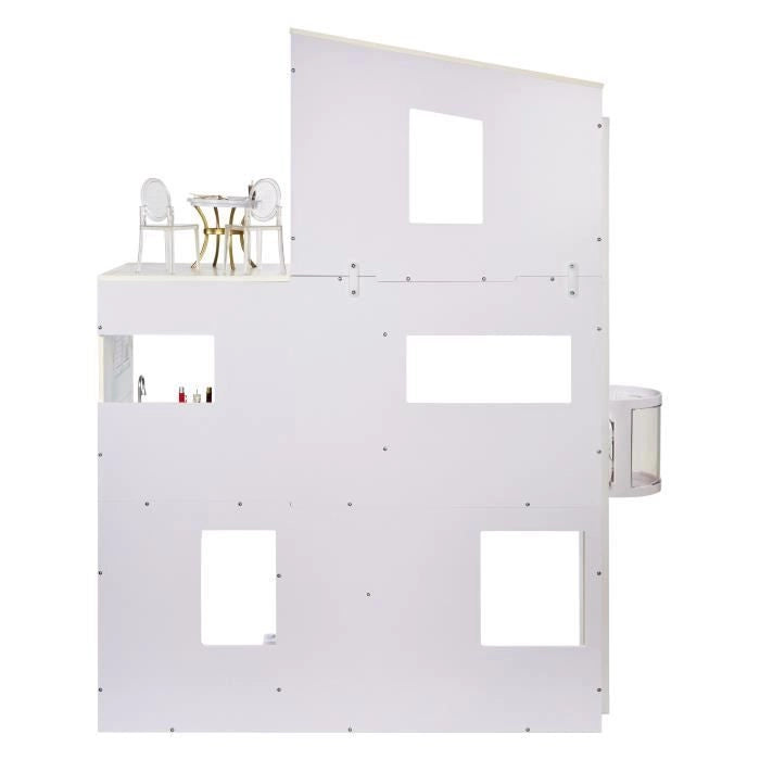 Rainbow High Townhouse - Casa in legno di 3 piani e 6 camere - Ascensore funzionale e mobili mobili