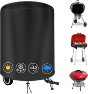 Hoes per barbecue in tessuto 420D Oxford, impermeabile, rotondo, 71x68cm