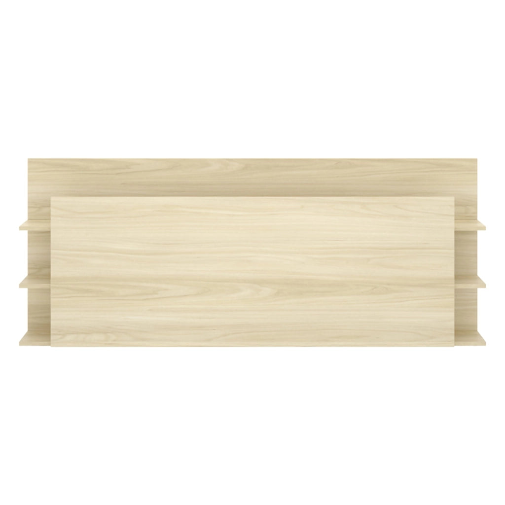 Socorro, Testiera Letto Vani Libreria, 19x181 cm Marrone Rovere