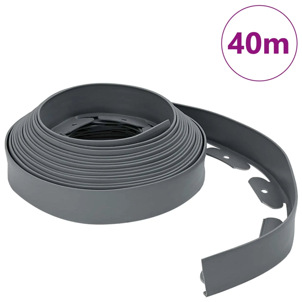 Bordure per prato Grigio 4000 x 4 x 5 cm Plastica CFW2171313