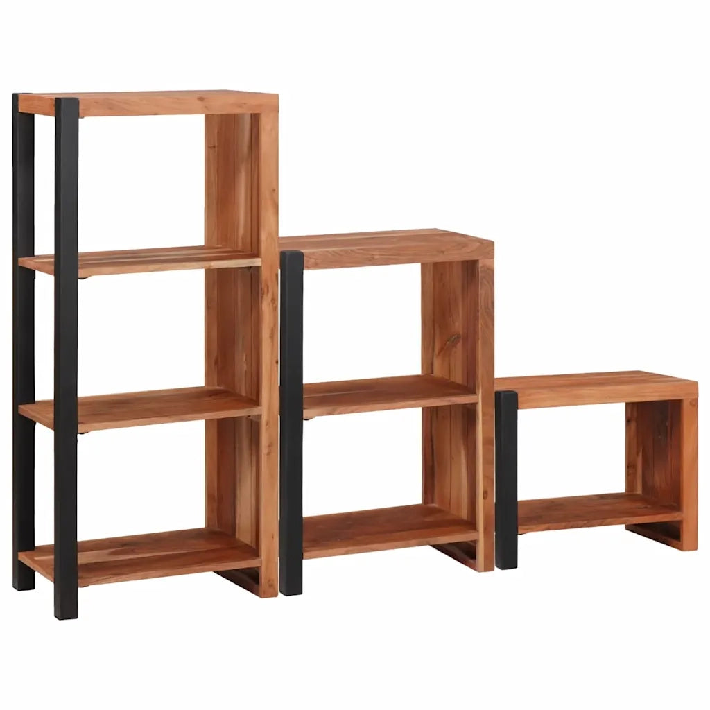 vidaXL Libreria 3 pcs Marrone 50 x 30 x 110 cm