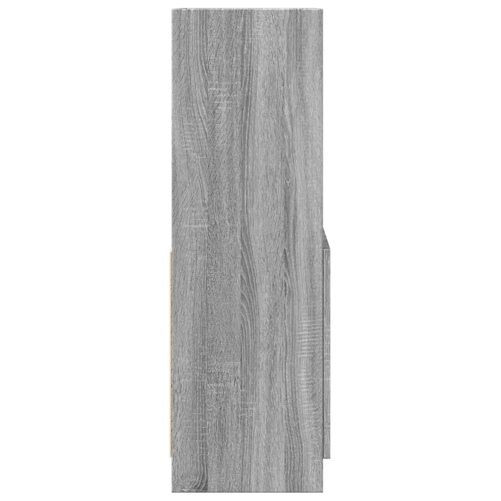 Credenza | Madia | Buffet da pranzo | Armadio da pranzo Grigio Sonoma 63x33x100 cm in Truciolato