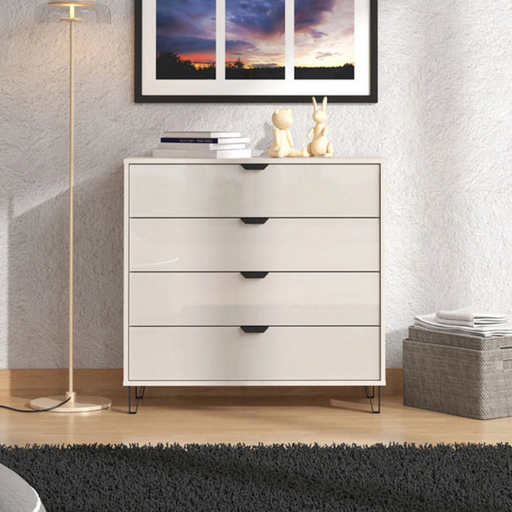 Tornata, Cassettiera 4 Cassetti, 93x40x90.5h cm Beige