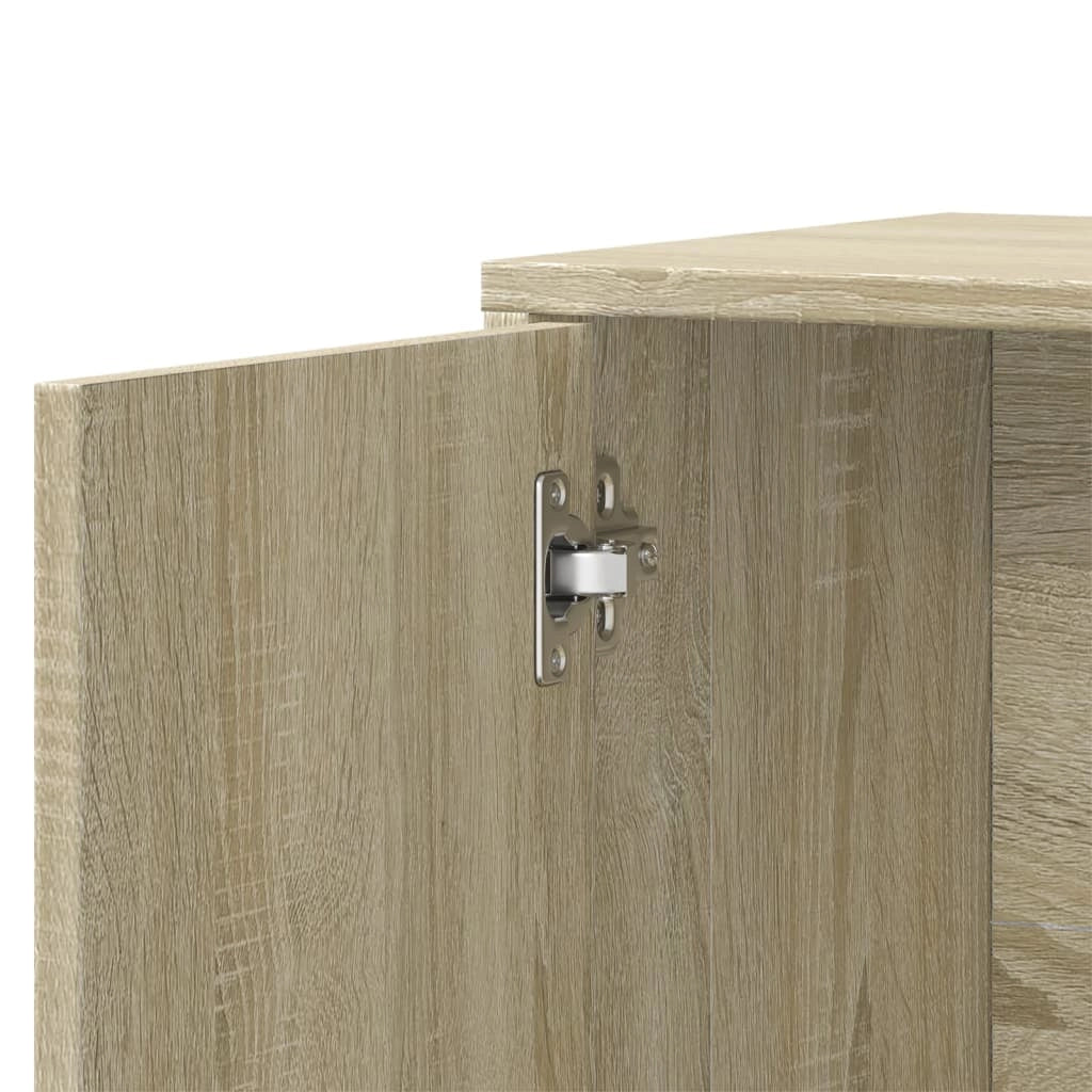 Buffet credenza cassettiera armadio mobile contenitore organizer cucina soggiorno rovere Sonoma 60 x 31 x 70 cm legno ingegnerizzato marrone 02_0031591