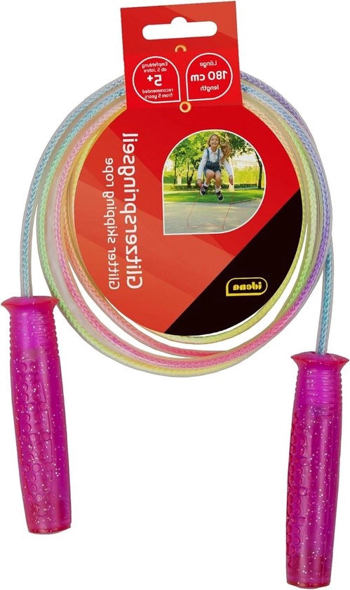 Saltellino per Bambini con Studs Scintillanti - Colorato - Lunghezza 1,90 m