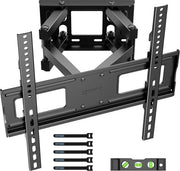 Sostegno per schermo da 23 a 70 pollici - Rotativo e inclinabile - Doppio braccio - Fino a 45 kg - VESA 400x400mm - Livello - Adesivo - Schermo piatto e curvo