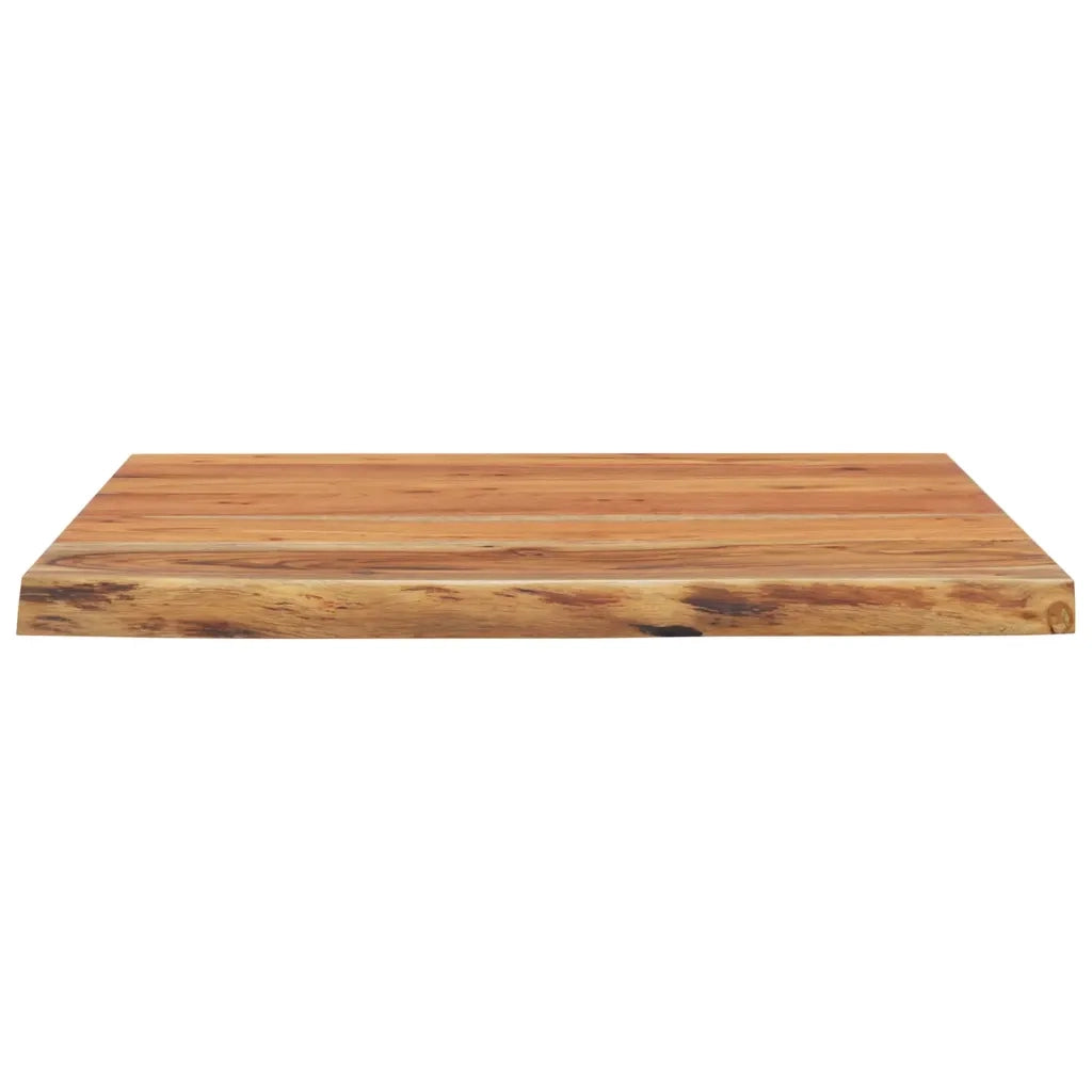 Mensola a Muro 40x40x3,8 cm Quadrata Massello Acacia Bordi Vivi