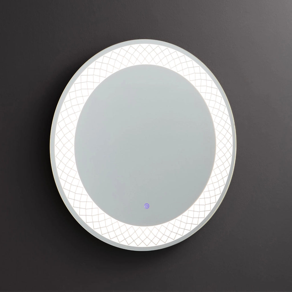 Specchio rotondo 70 cm con led illuminato