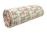Telo Arredo Granfoulard Copritutto 100% Cotone Copriletto Multiuso Pescetti OB - 1 Piazza - Beige