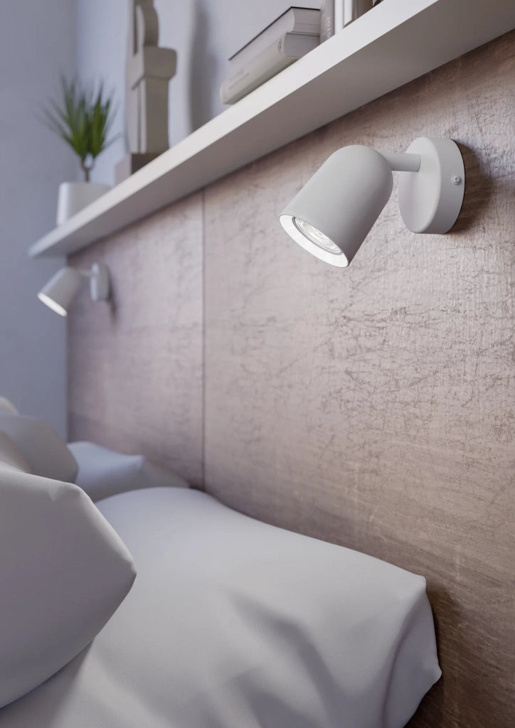 Faretti E Spot Moderno Camaldoli Acciaio Bianco 1 Luce Gu10 Ip20