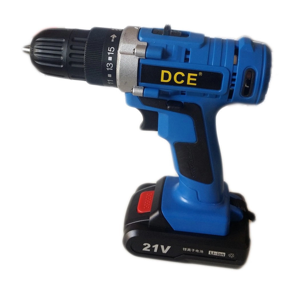 Trade Shop - Mini Trapano Avvitatore 21volt Doppia Batteria Caricabatteria Valigetta Luce Led -