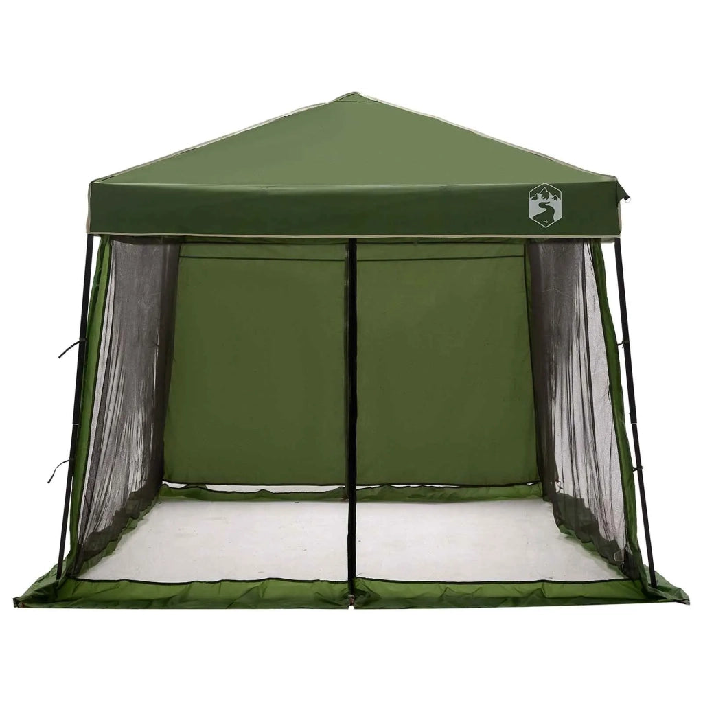 Set di Tende da Campeggio 2 pcs Verde Taffeta e Tessuto