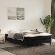 Materasso a Molle Insacchettate-Materasso per letto Nero 140x210x20 cm in Velluto