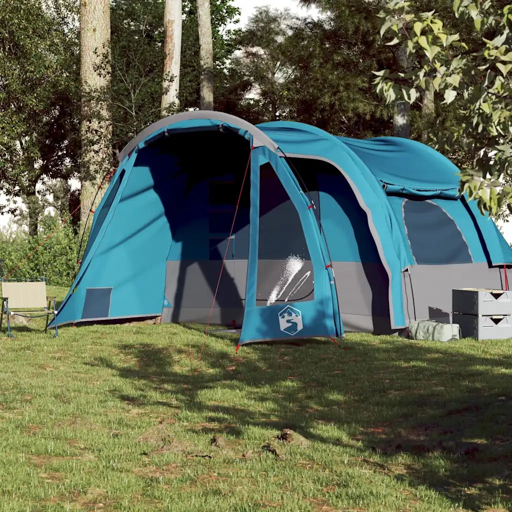 Tenda Familiare per 6 Persone Blu Impermeabile