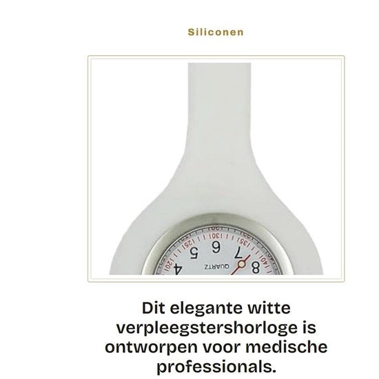 Orologio per infermieri in silicone - Luce emettenti - Aste luminose - Professionisti sanitari - Igiene - Manutenzione facile - Design antibatterico - Orologio con chiusura a fermo
