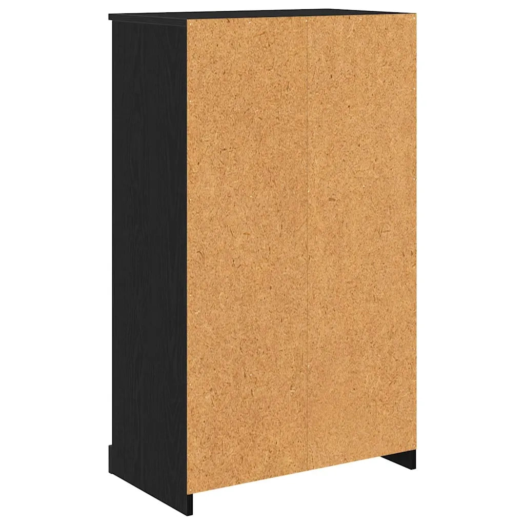 Credenza-Buffet-Armadio da cucina Rovere Nero 60 x 35,5 x 103,5 cm Legno multistrato