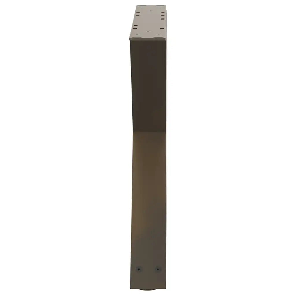 vidaXL Gambe per Tavolino da Caffè 2 pz in Acciaio Naturale 60x(42-43,3) cm Acciaio