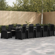 Set da Pranzo per Giardino 14 pz Antracite e Grigio chiaro PP 3430186