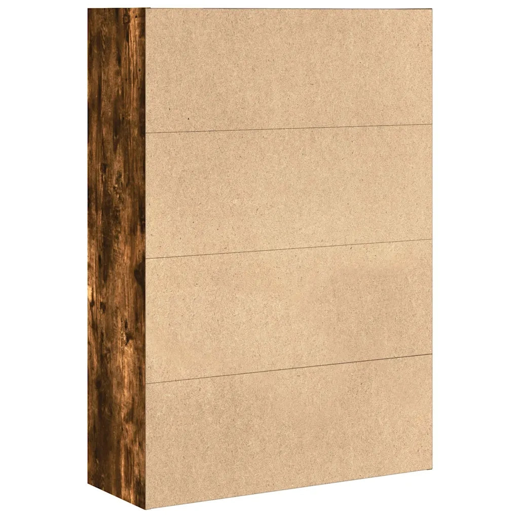 Libreria Rovere Fumo 80x30x114 cm in Legno Multistrato 857935
