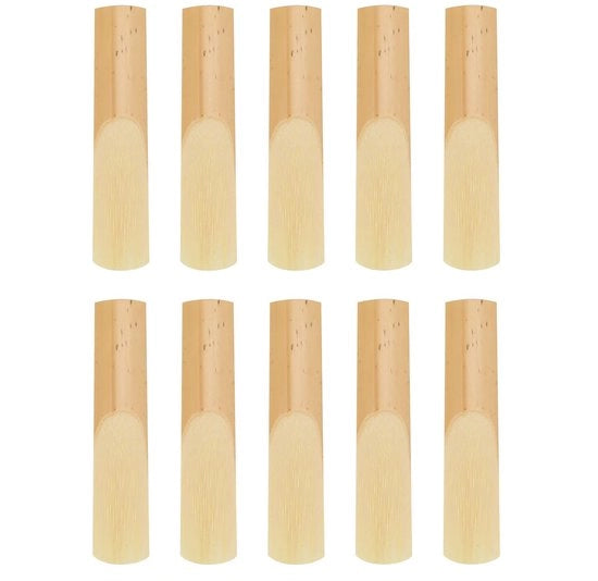 Tena Saxofoon Riet per Decennio - 10 Stuks - Colore Legno - Cappa in Plastica - Elevata Qualità Acustica - Ideale per Principianti - Riet per Saxofoon