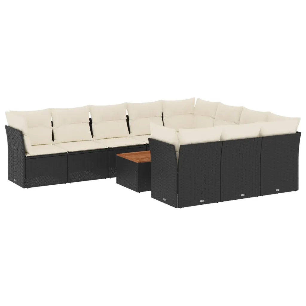 Set Divani da Giardino 11 pz con Cuscini in Polyrattan Nerocod mxl 89140