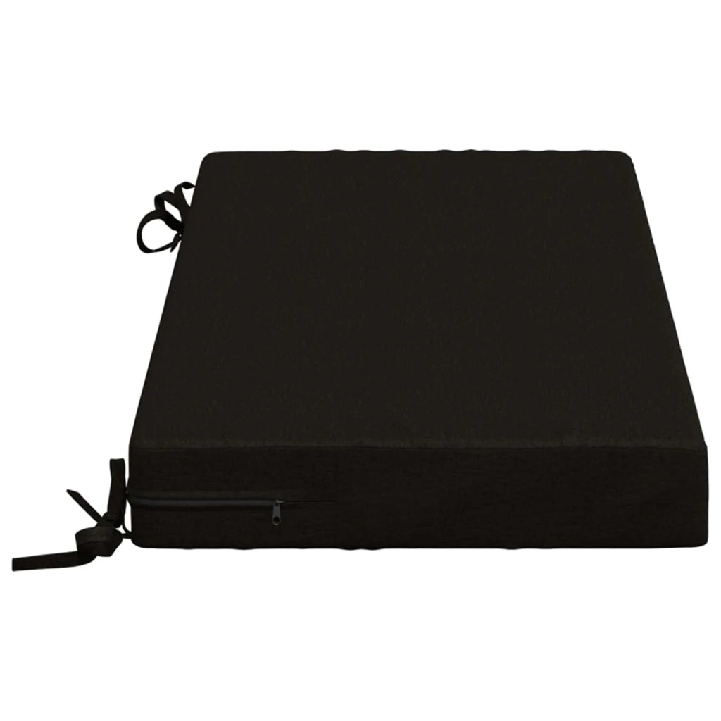 Cuscini per Panchina a 2 Pezzi SOEST 2 pz 100% Poliestere Nero 949501