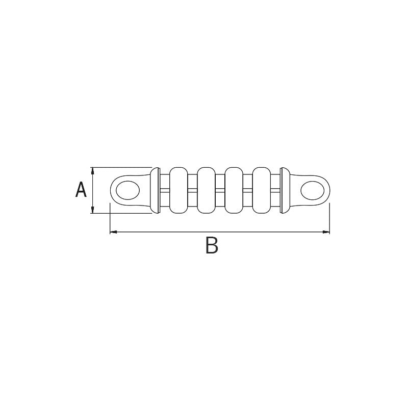 MOLLA ORMEGGIO INOX Ø MM.6X300