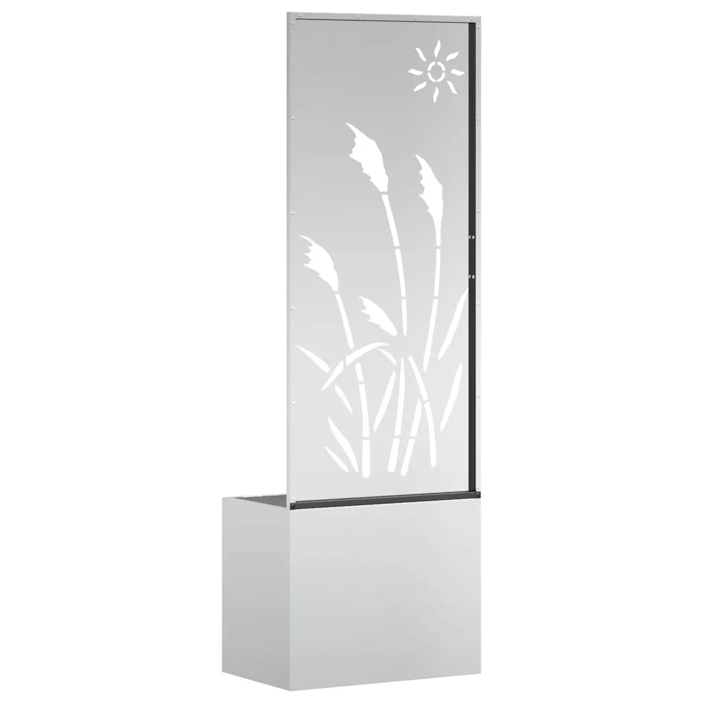 Schermo per privacy in giardino Traforo Argento 50 x 140 cm 876432