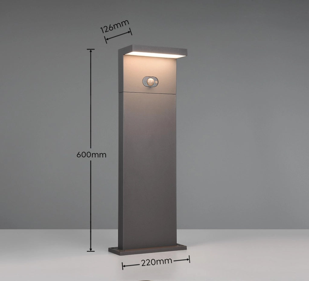 Lampioncino solare LED antracite IP65 60 cm BLYDE Trio