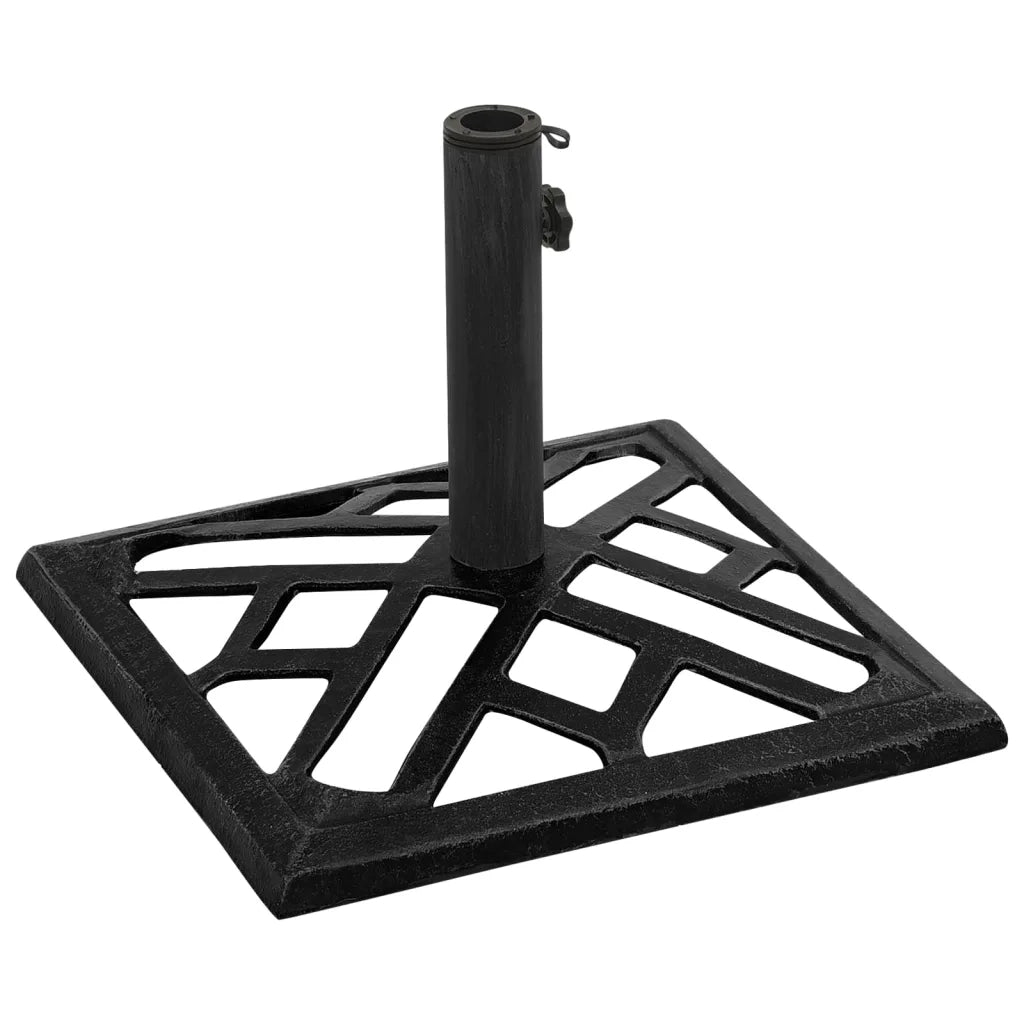 Base per Ombrellone Nera 44x44x31 cm in Ghisa CFW6944320