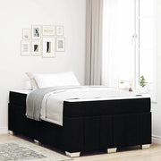 Struttura del letto con materasso Nero 120 x 200 cm Tessuto