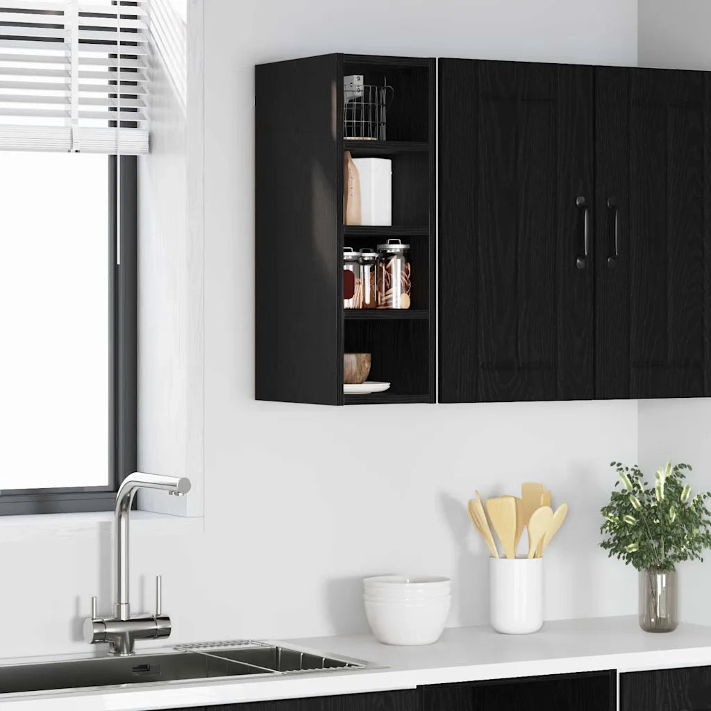 Armadio pensile Rovere nero 20 x 29,5 x 60 cm Legno multistrato