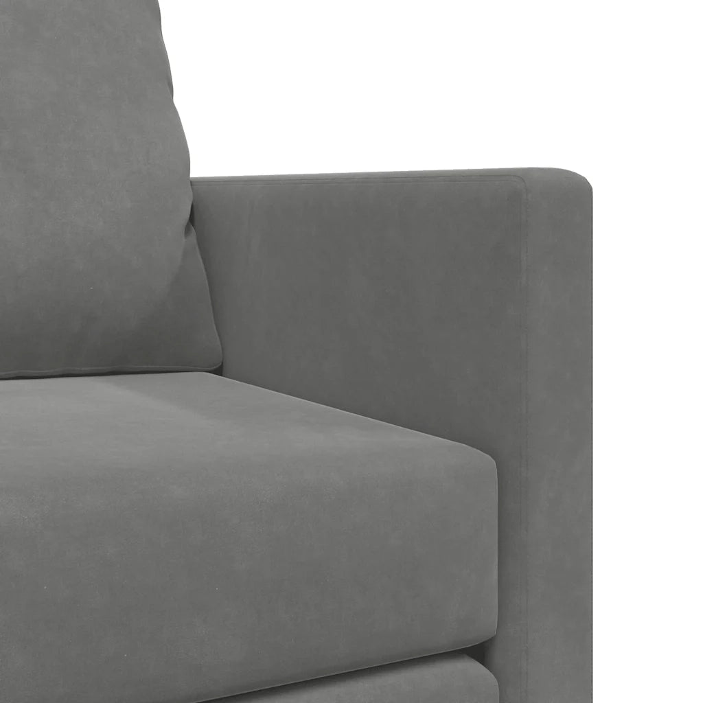 Divano letto | Sof¨¤ letto | Letto singolo da Terra 2 in 1 Grigio Scuro 122x204x55 cm Velluto