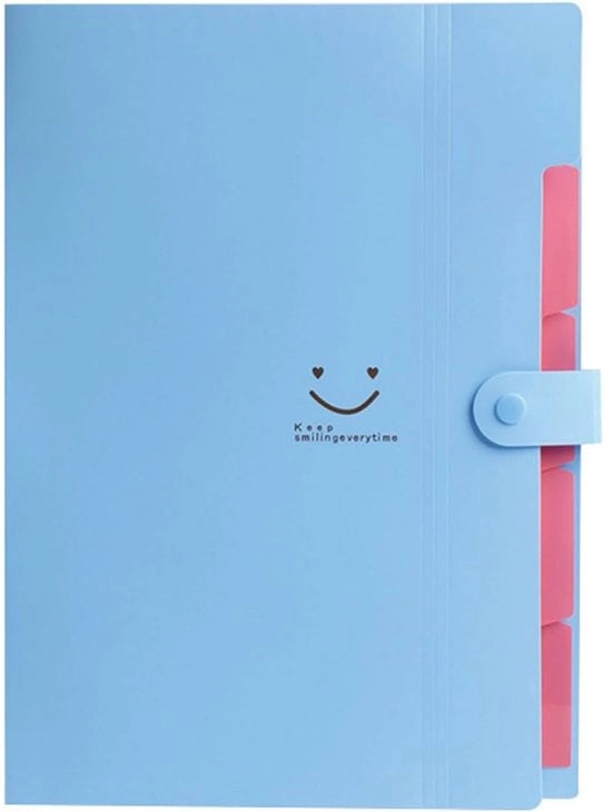 Organizzatore di documenti - Mappen per A4 - Organizzatore di documenti con 5 contenitori - Cartella espandibile con chiusura a spillo - Adatta per uffici domestici - 32,5 cm * 24 * 1,7 cm