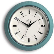 Orologio da cucina | Orologio da tavolo | 25 cm | Blu-verde | Ideale per cucina, soggiorno, ufficio o camera da letto | Numeri facilmente leggibili