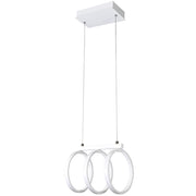 Lampada a sospensione LED 34W 3000K bianca Polux Flint