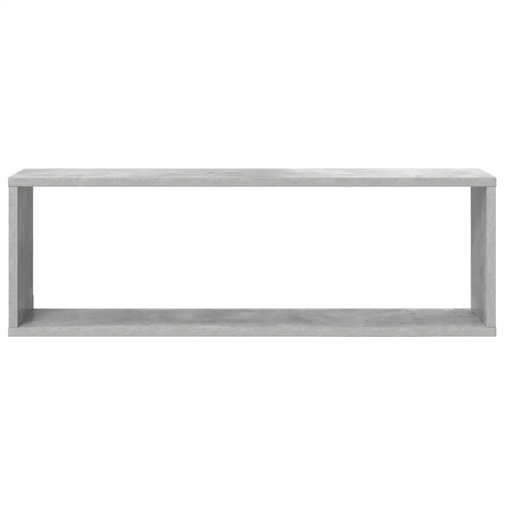 Mensole a Cubo 2 pz Grigio Cemento 80x15x26,5 cm in Truciolato cod mxl 52937