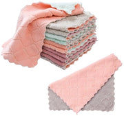 Microvezeldoche 12 pezzi - Asciugamani per la cucina - Asciugamani riutilizzabili - Assorbenti - Spugne per pulire - 15 x 25 cm - Asciugamani per asciugare