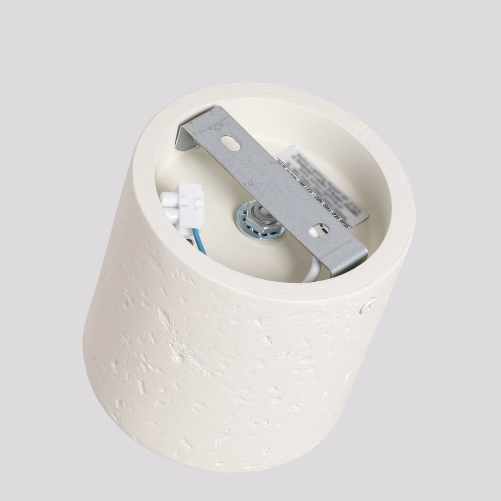 Spot soffitto industriale cemento beige GU10 10W Rondeo