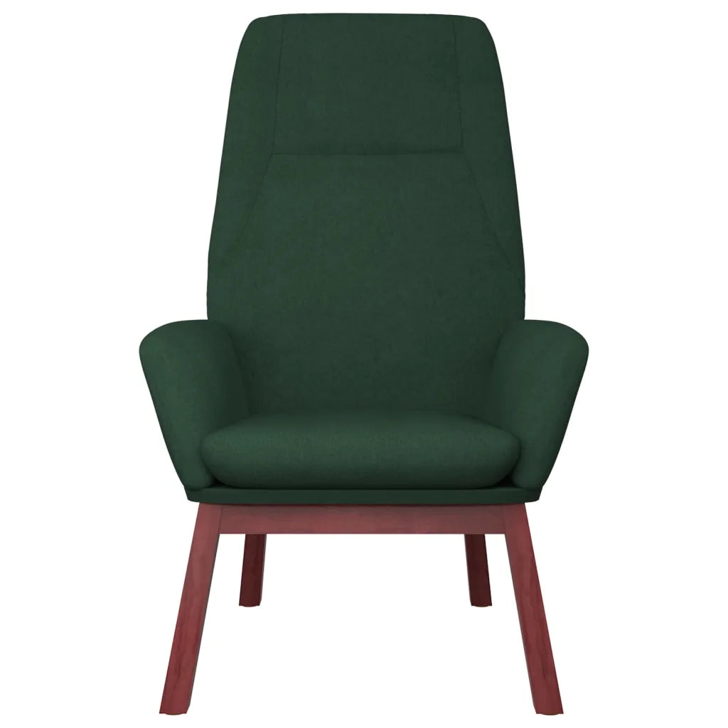 Sedia Relax Verde Scuro in Tessuto 341388