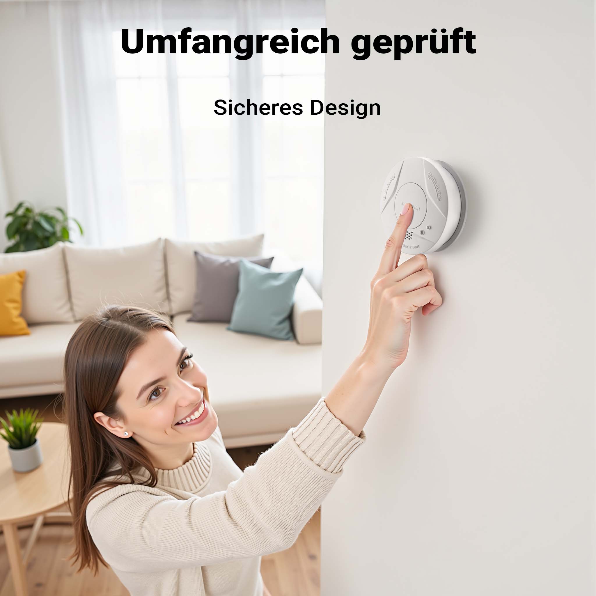 Set 40x Rilevatore di fumo con batteria fissa da 3 V, 10 anni senza manutenzione, allarme antincendio con funzione HUSH, sensore antifumo fotoelettrico affidabile con potenza sonora di 85 dB