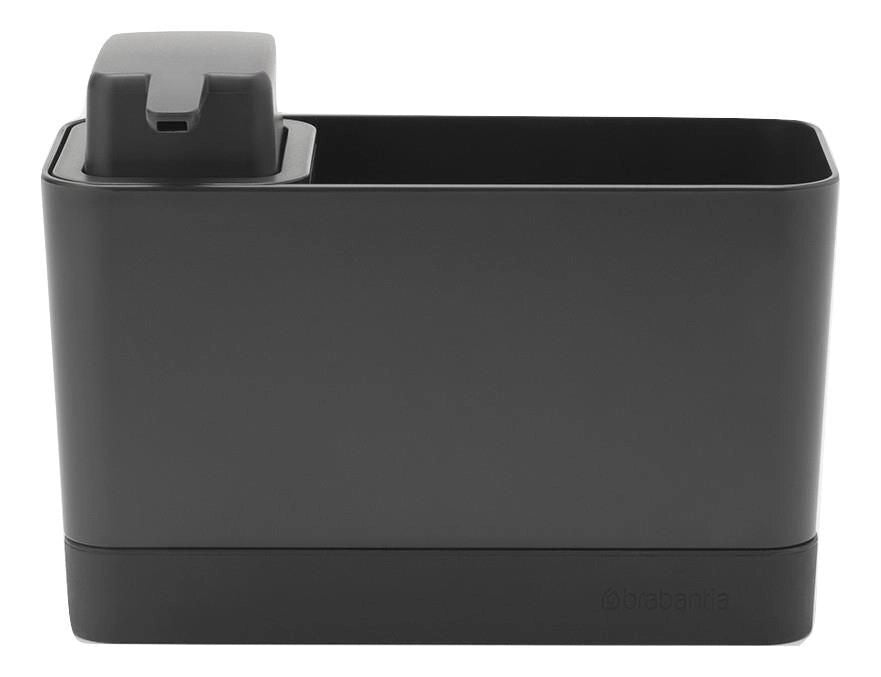 Brabantia 302602 Set organizer per lavello con dispenser sapone 200 ml Grigio scuro
