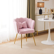 POLTRONA DA SALOTTO 62x54x43 cm Velluto Rosa