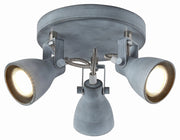 Candellux ASH 98-64325 plafoniera grigia metallo 3xGU10 30cm