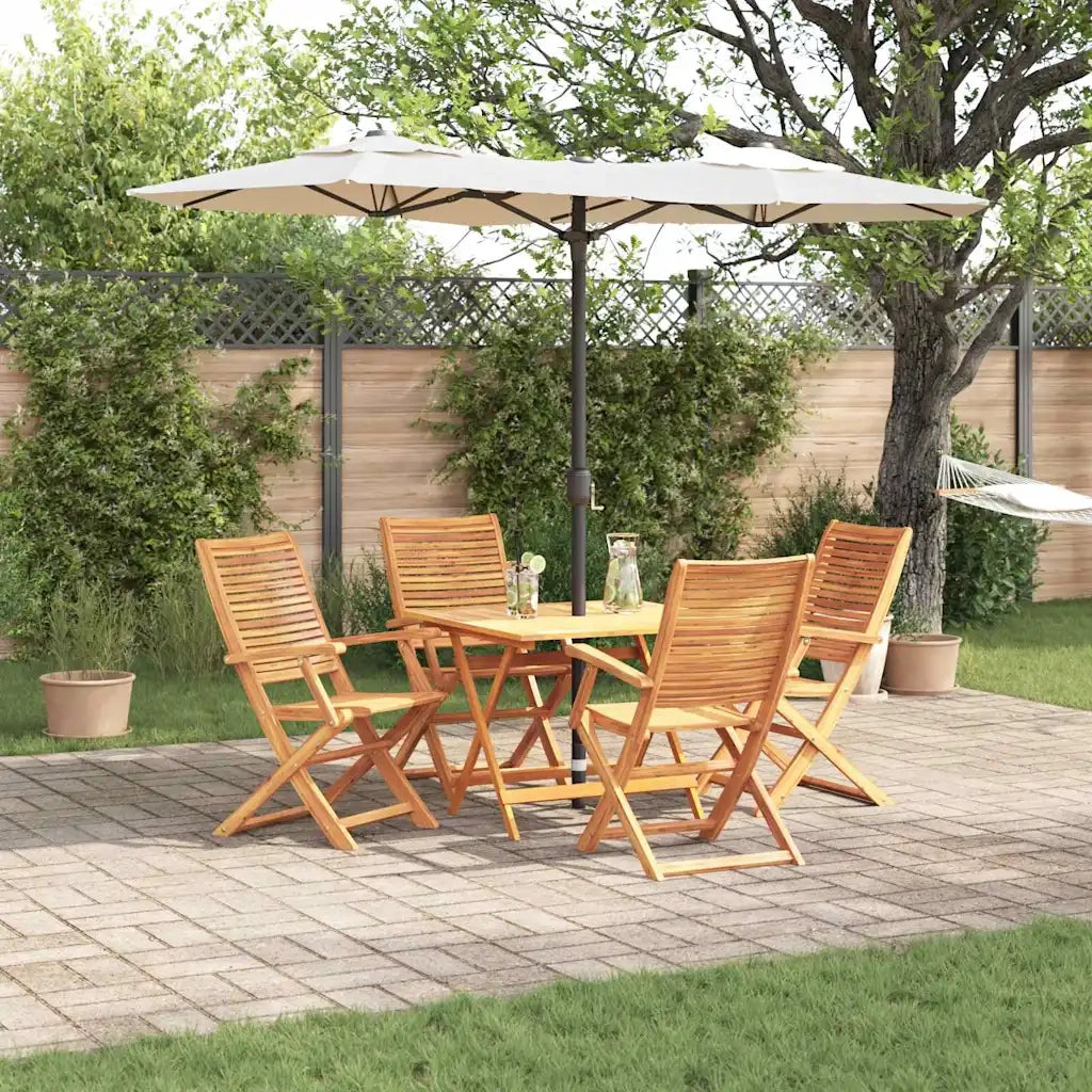 Set da Pranzo per Giardino 5 pcs Marrone 3375703
