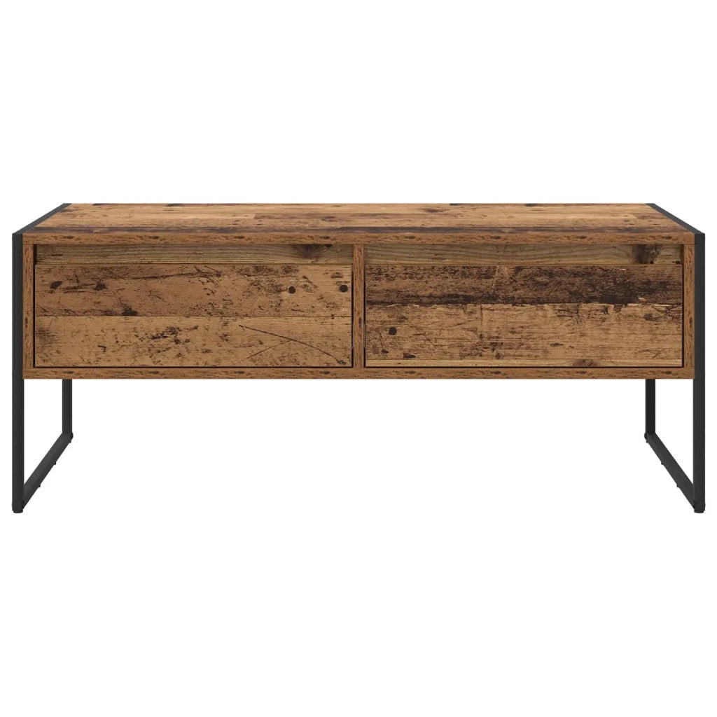 Tavolino da salotto con cassetto Legno vecchio 100 x 46 x 40 cm 886448