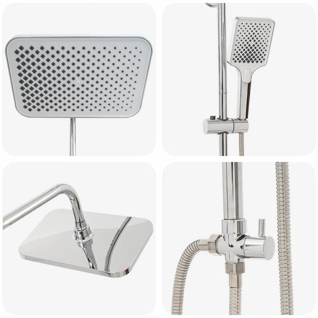 Sistema doccia con soffione Cromato Acciaio Inox 42053770