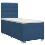 Letto box spring con materasso Blu 80 x 200 cm Tessuto 3454746