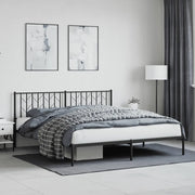 Giroletto con Testiera in Metallo Nero 180x200 cmcod mxl 133594