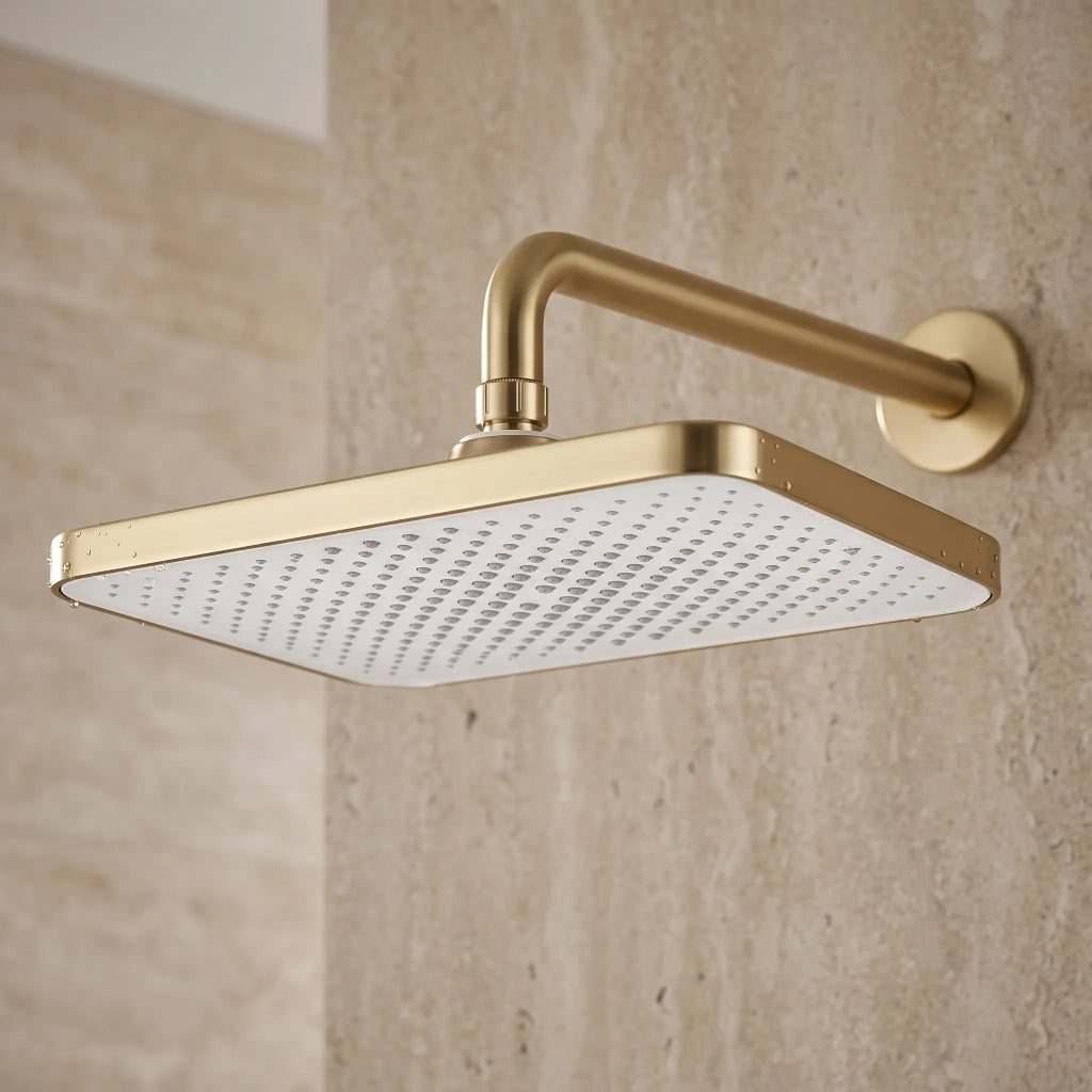 Soffione Doccia Rettangolare Rea Js-032 Brushed Gold